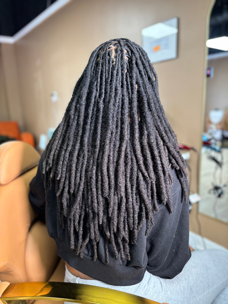 Past Mid-back Loc Re-twist