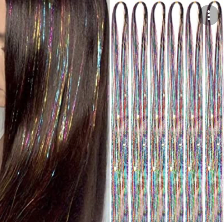 Hair Tinsel 1 Row (6 Beads)