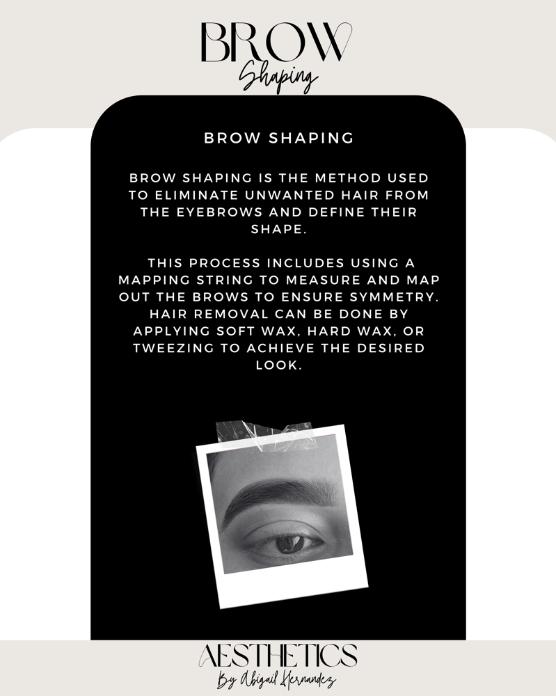 BROW SHAPE + WAX