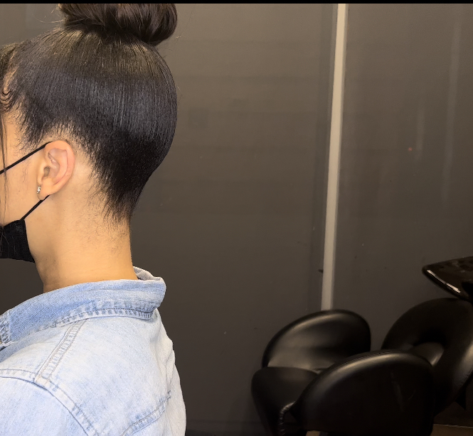 Slick Bun W Added Hair