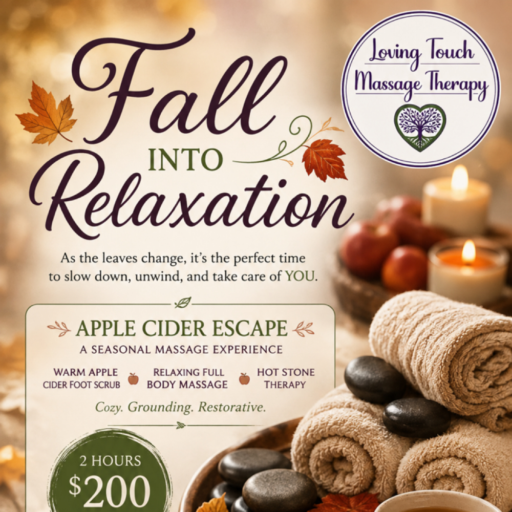 Fall Into Relaxation Special at Loving Touch Massage Therapy in Lyndhurst, NJ