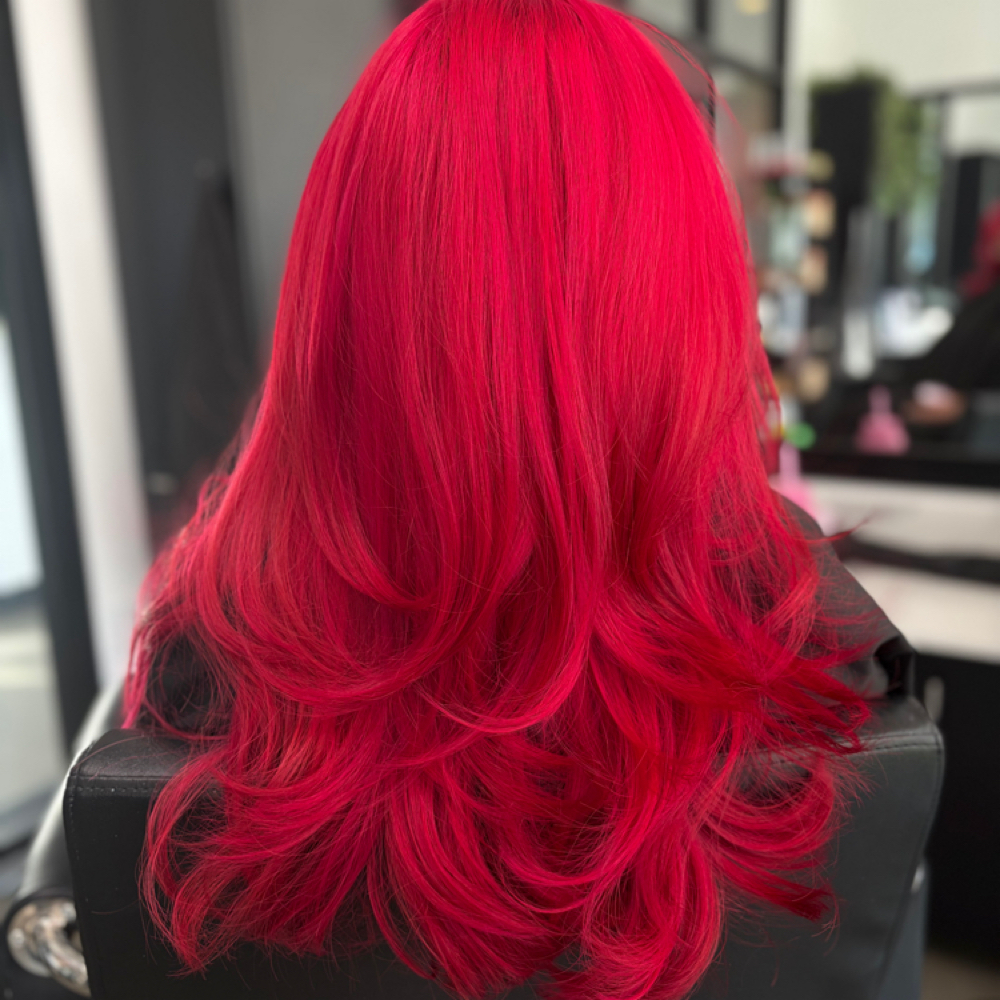 Vivid Color Transformation at Shade & Shear in League City, TX