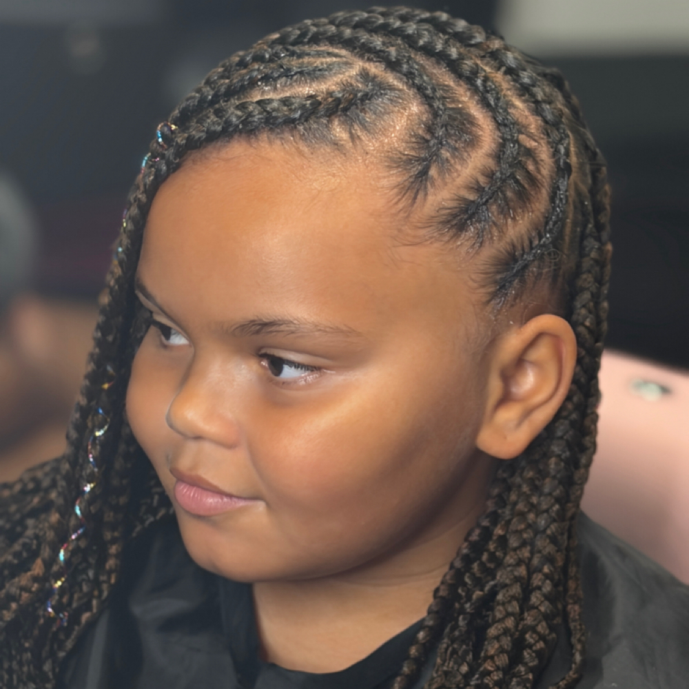 Kids Lemonade Fulani Braids at Destiny's Crown Creations in Ashland, VA