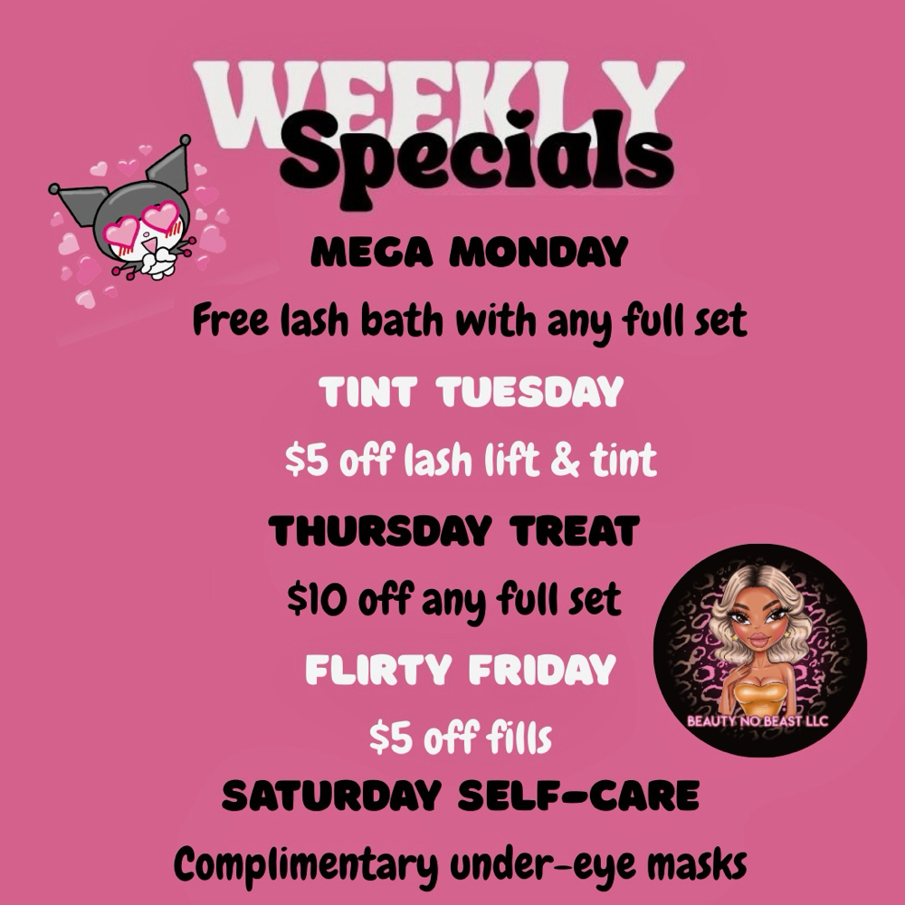 Booking A Weekly Special