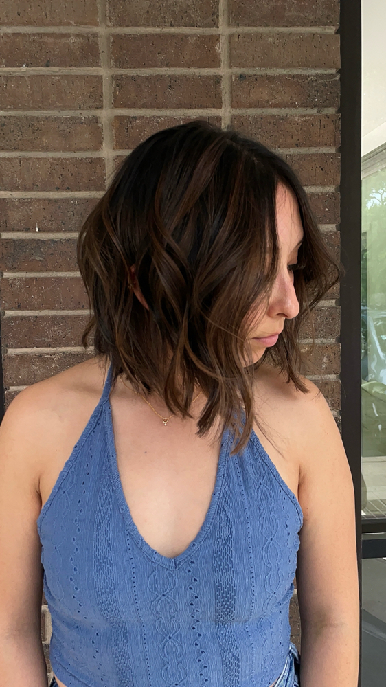 Gloss/toner +haircut