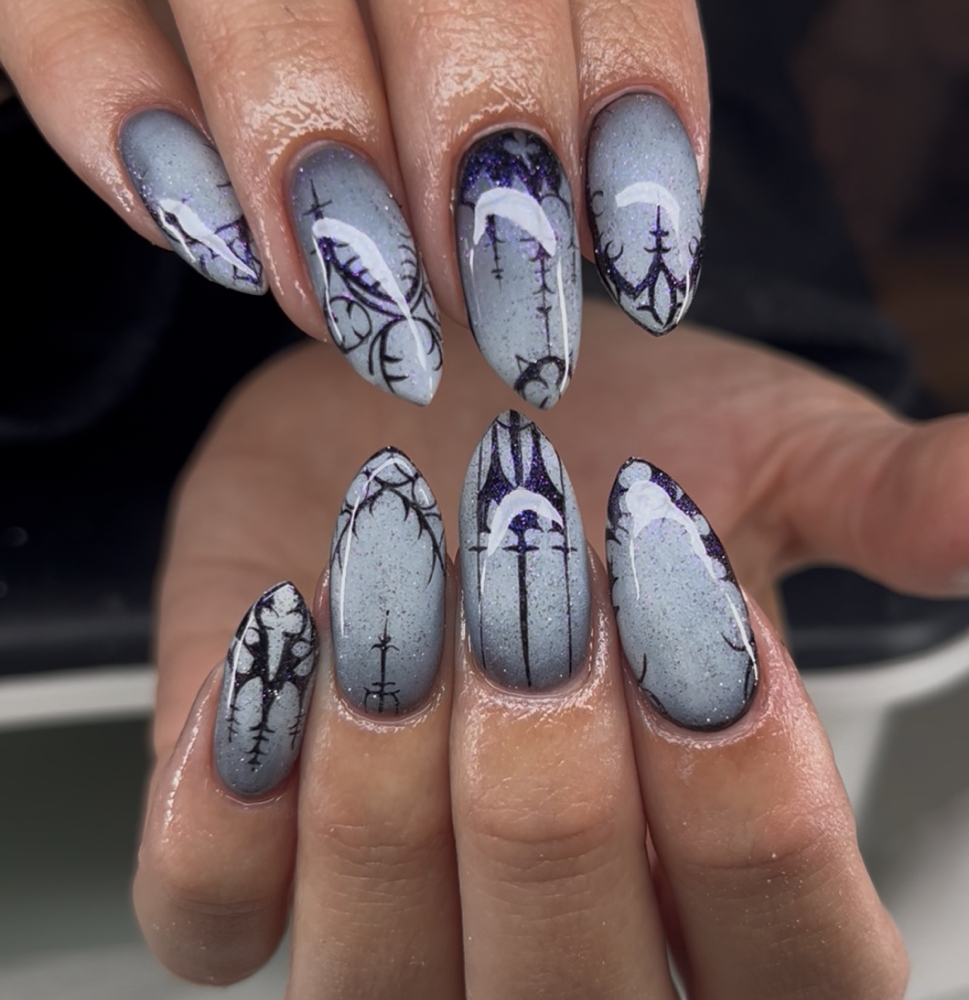 Gel Extensions + Tier 2 Art