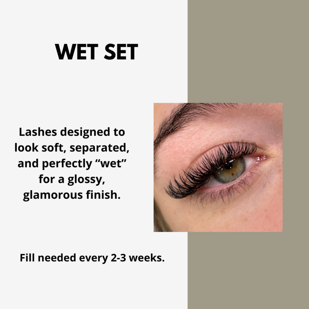 Wet Set-Lash Extensions at Vanilla Studio in Overland Park, KS