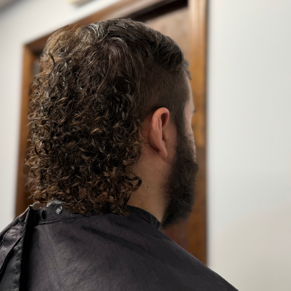 Men’s perm + haircut at Styled By Sav in Vandalia, OH