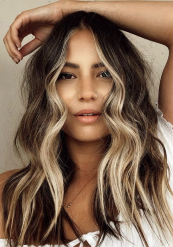 Root Color Accent Foil And Blowdry