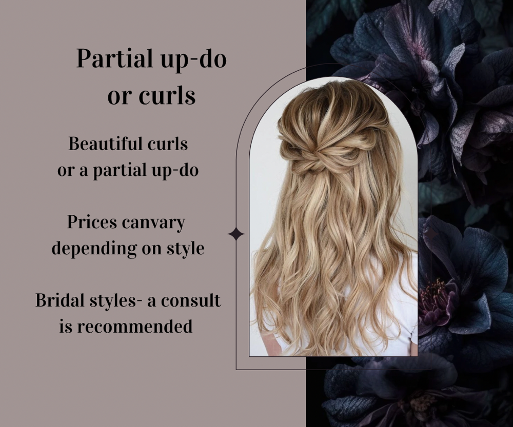 Partial Up-Do/ Curls