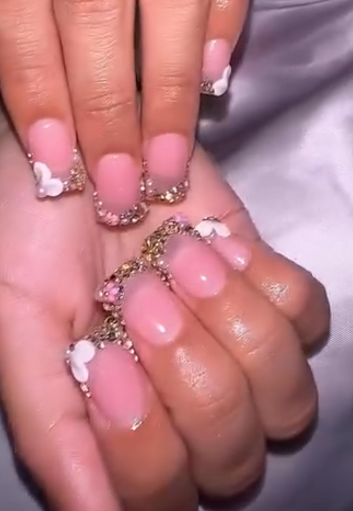 Rhinestones, Silver, Gold + Peaearl