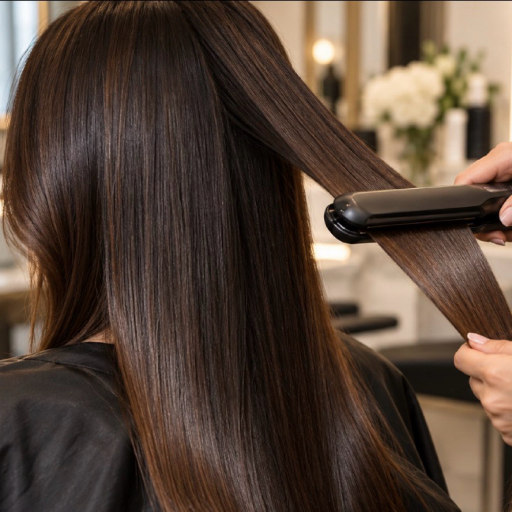 Flat Iron With Keratin at La Belle Studio by Soraya in Woburn, MA