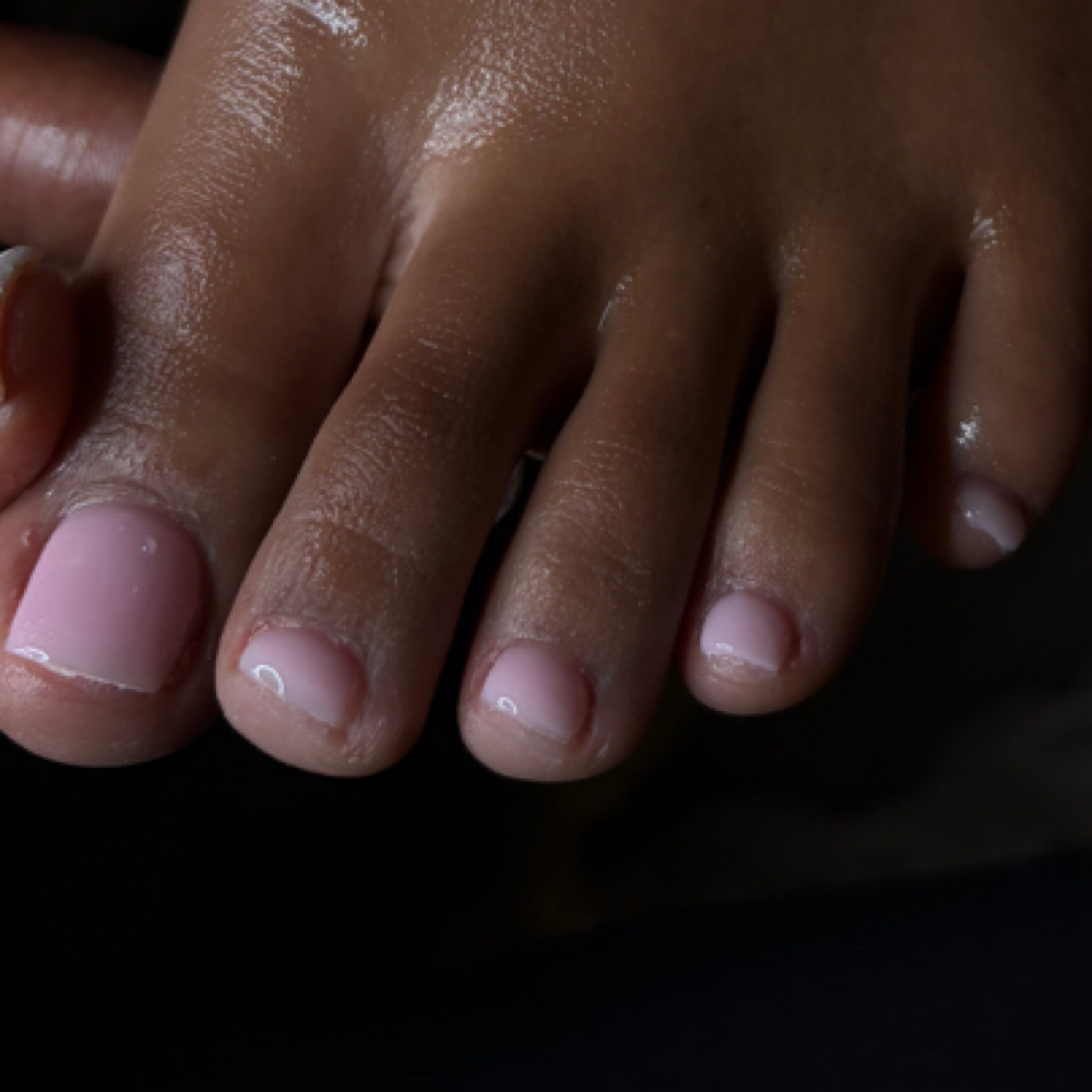 Hard Gel Overlay On Toes at Serenity Soul Spa in Charlotte, NC