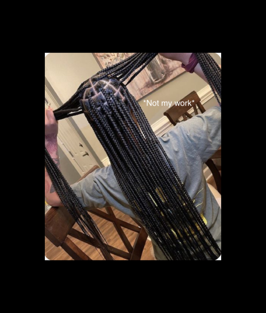 Knotless Waist Length Box Braids