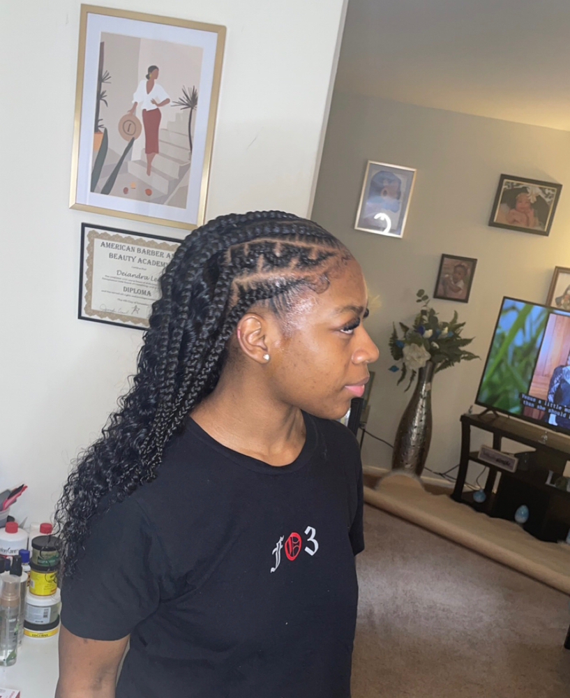 Braids In Front Bundles In Back