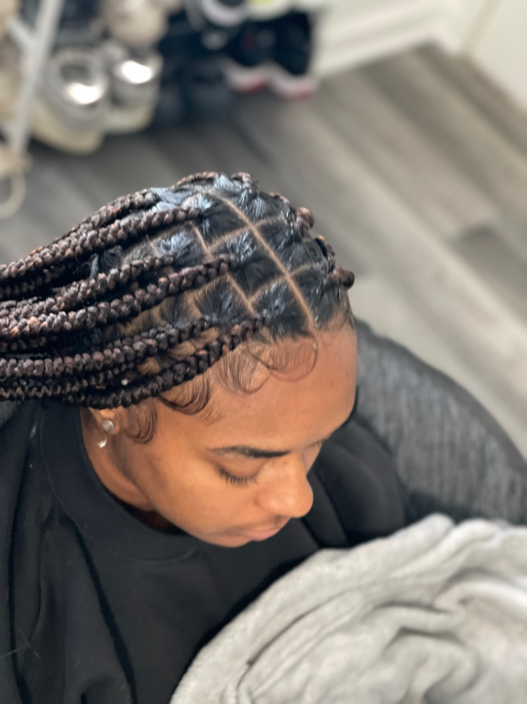Medium Knotless Braids at Crowned Conversations in Mt Holly, NJ