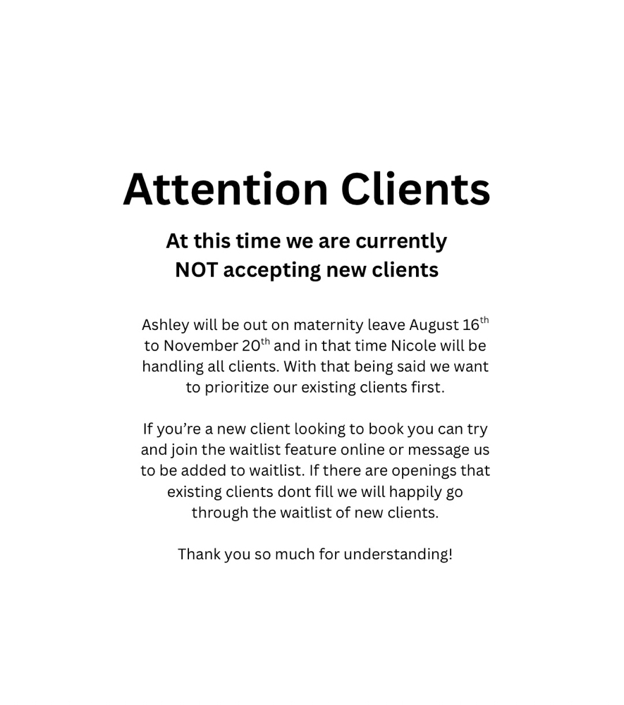 ATTENTION CLIENTS
