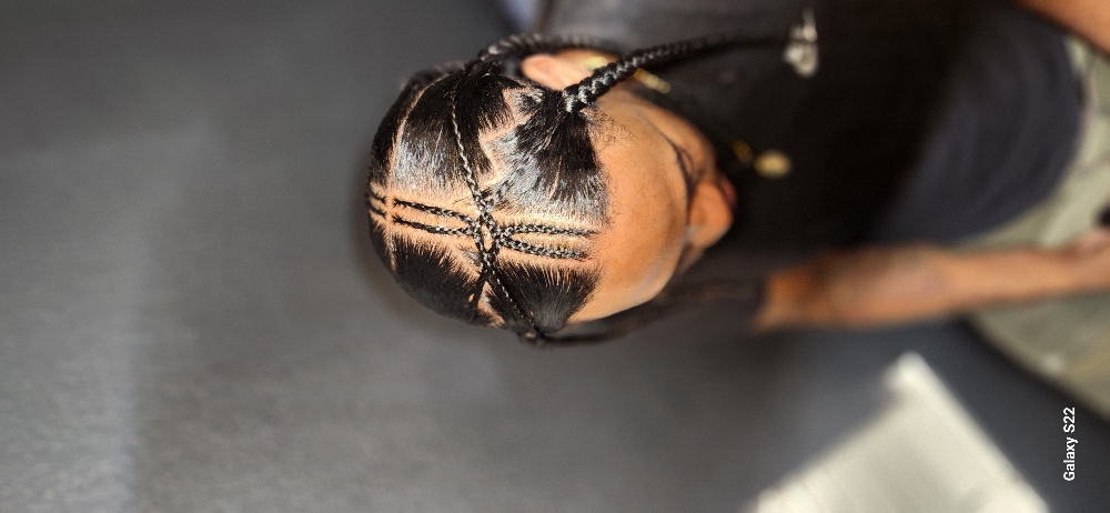 Individual Sleek Braids at "4her" Braids in Mesquite, TX