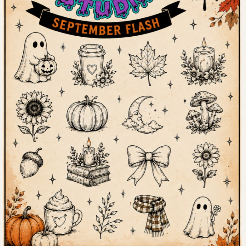 $75 September Flash TATTOO at 406 Colour Studio in Butte, MT