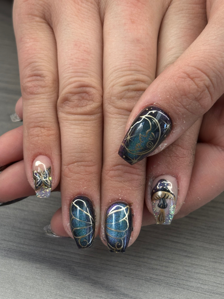 Sculpted Acrylic Fullset Short