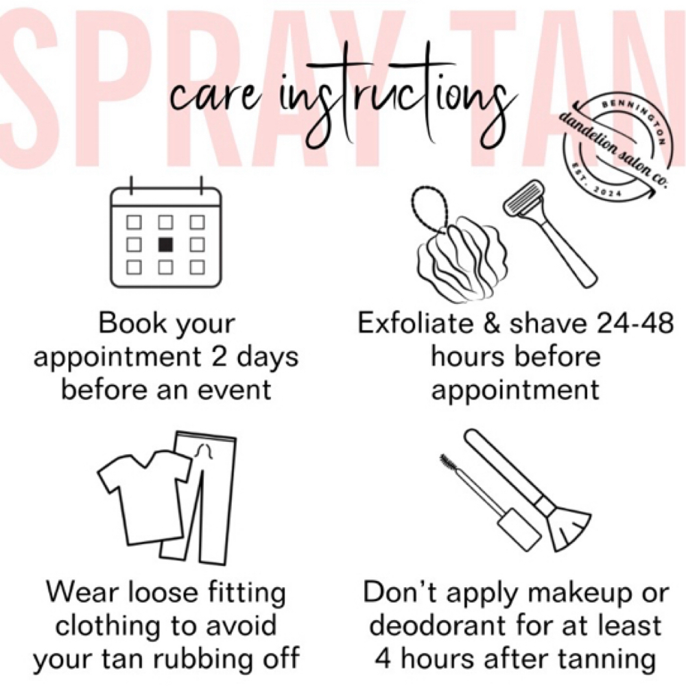 Spray Tan-Women Only at dandelion salon co. in Bennington, NE