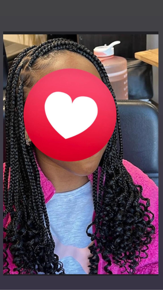 Knotless Braids Ends Curls