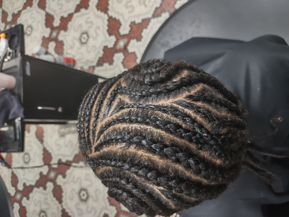 Cornrows W/ Design