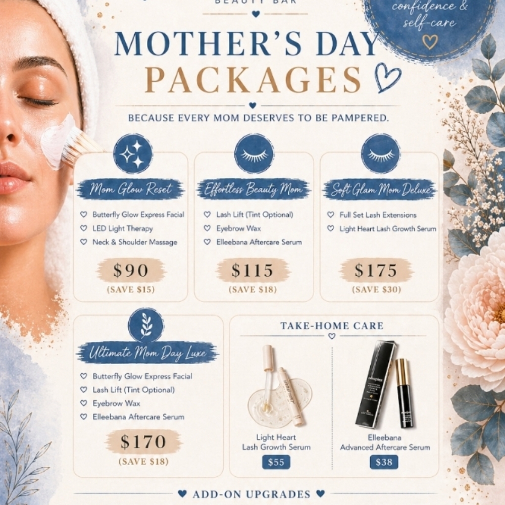 Unlimited Mom Day Luxe at Butterfly Beauty Bar in Winchester, VA