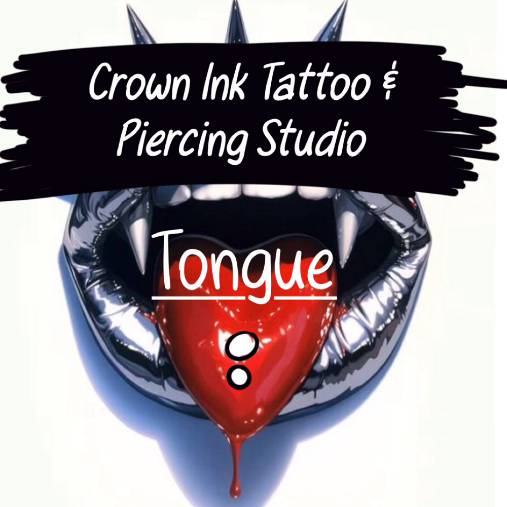 Tongue at The crown ink studio in Corpus Christi, TX