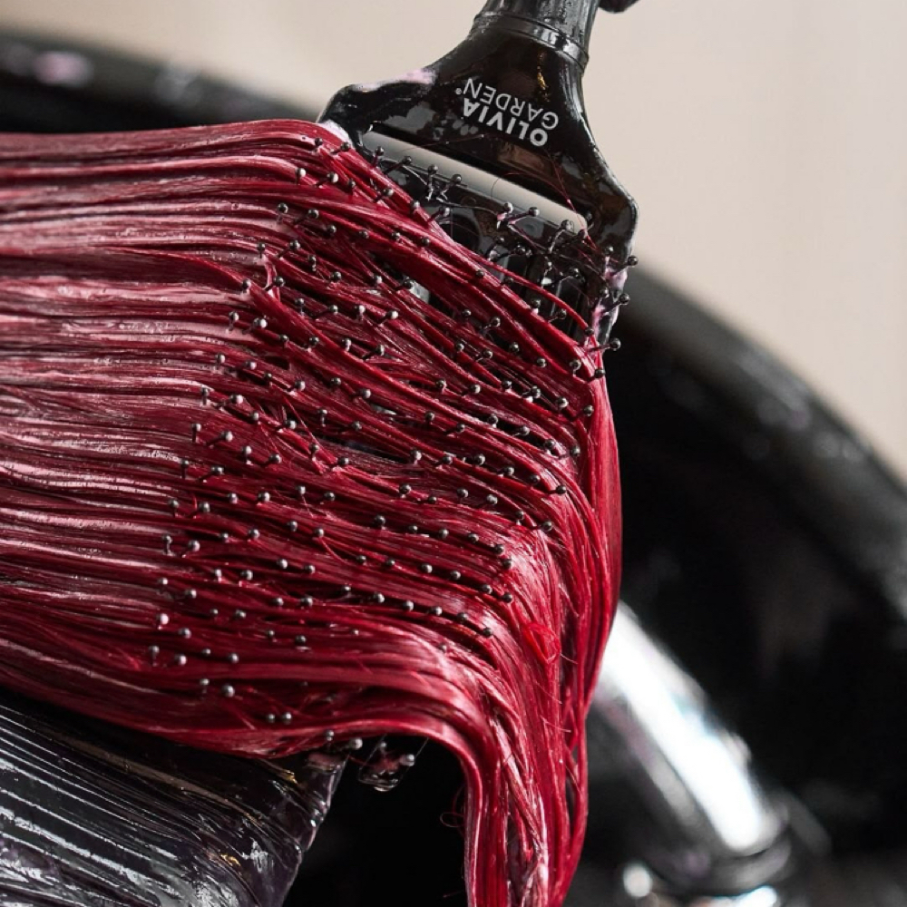 vivid half head w/ bleach at Salty Sis & Co in Lexington, NC