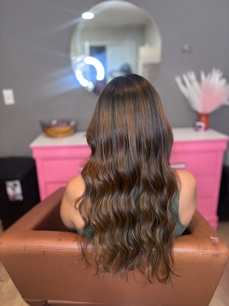Hair Gloss Treatment With Blowout