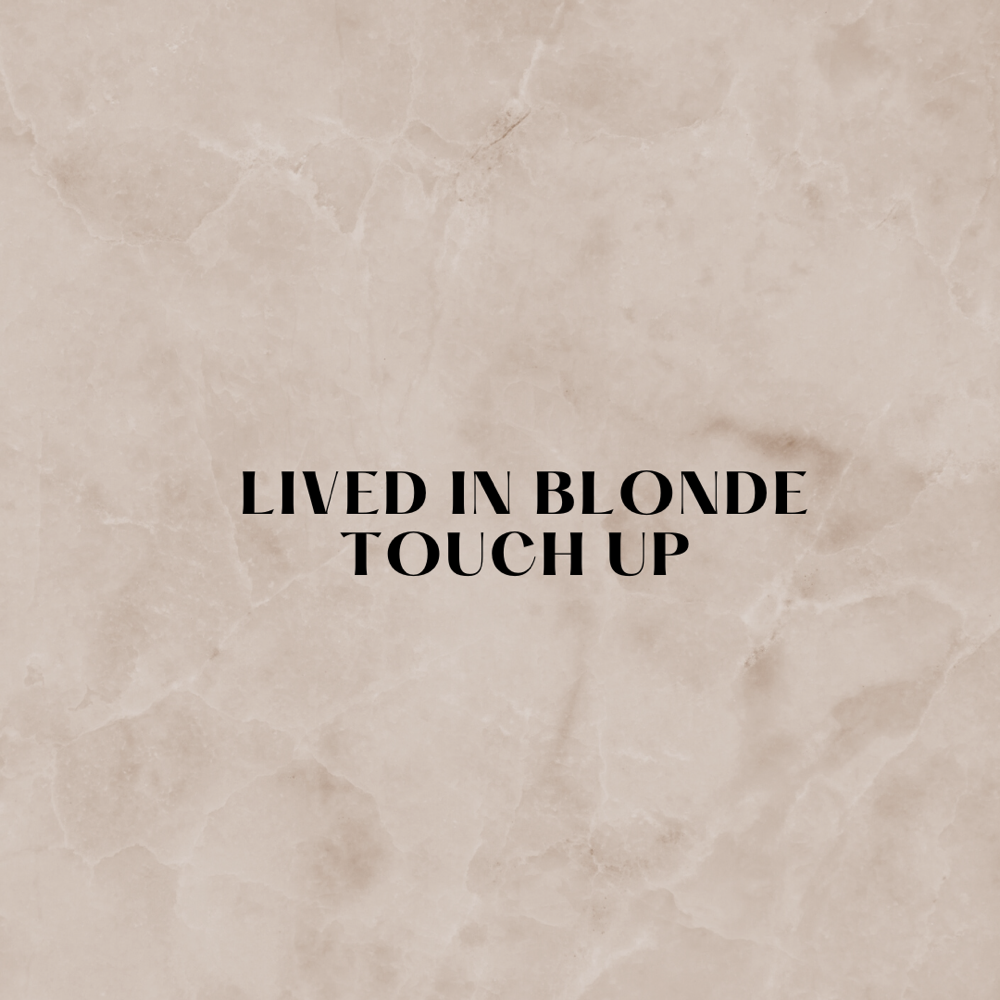 Lived in Blonde Touch up