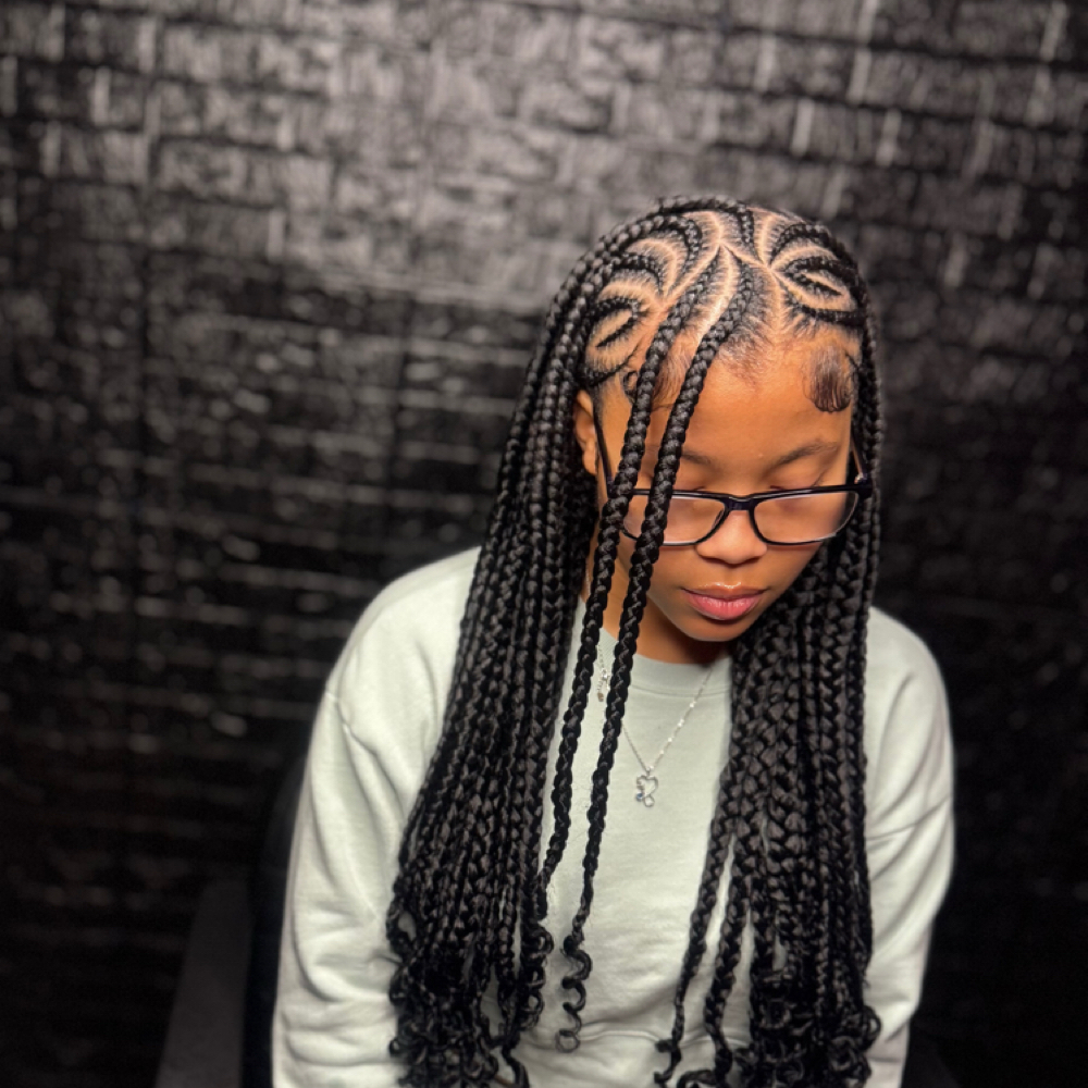 Fulani Braids (L) at StylezByJazmyne in Oklahoma City, OK