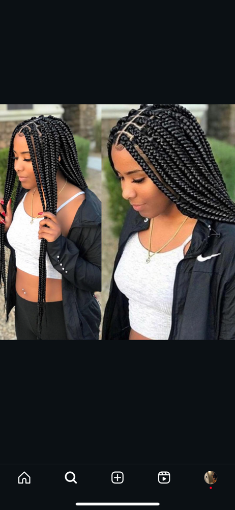 Medium Box Braids