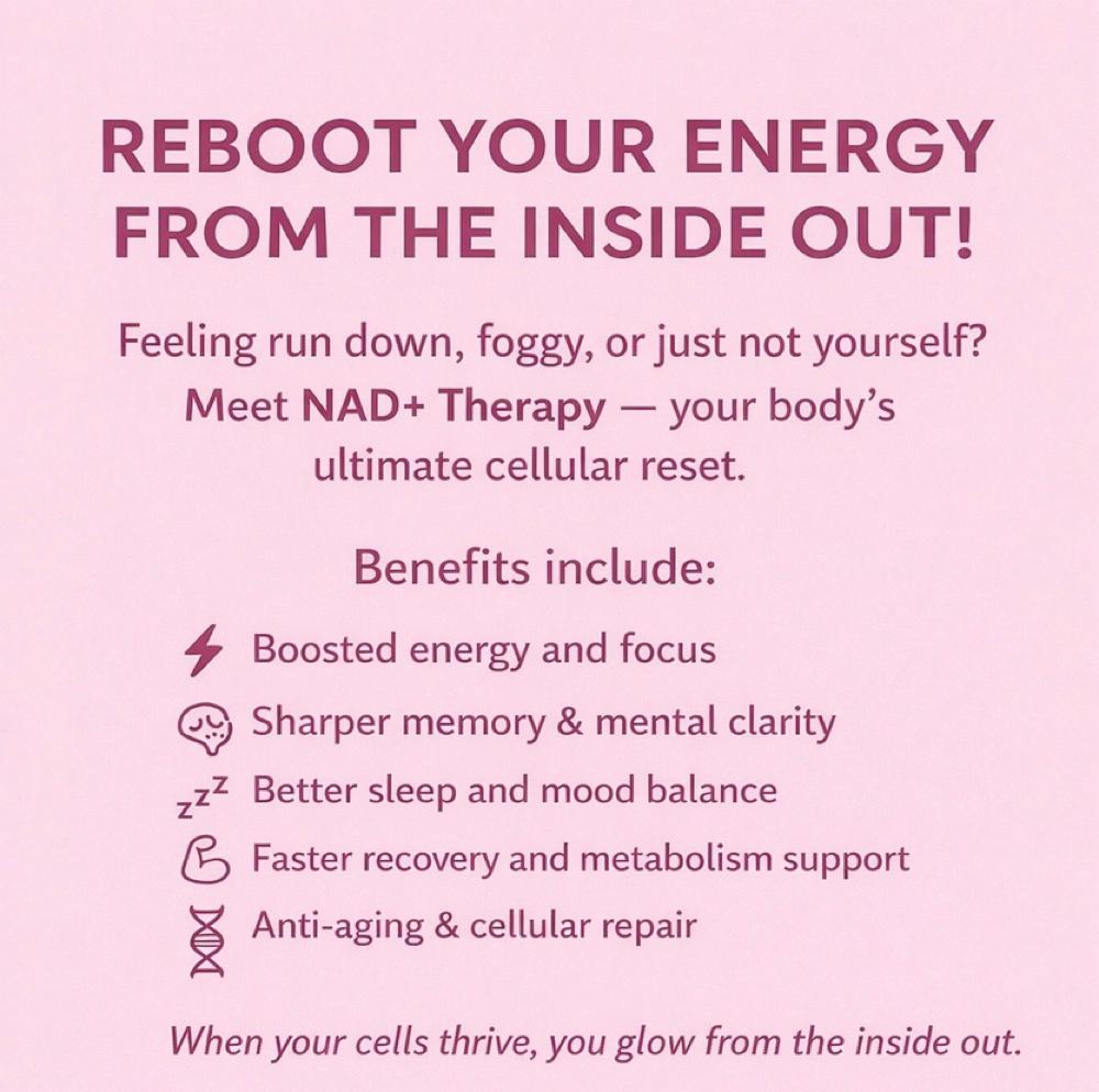 NAD + injections at Groomsology MedSpa in Mt Orab, OH