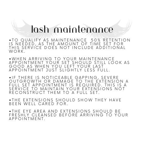 Lash Maintenance