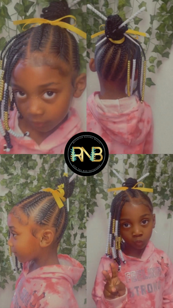 Braids (With Weave) Full Hair Added