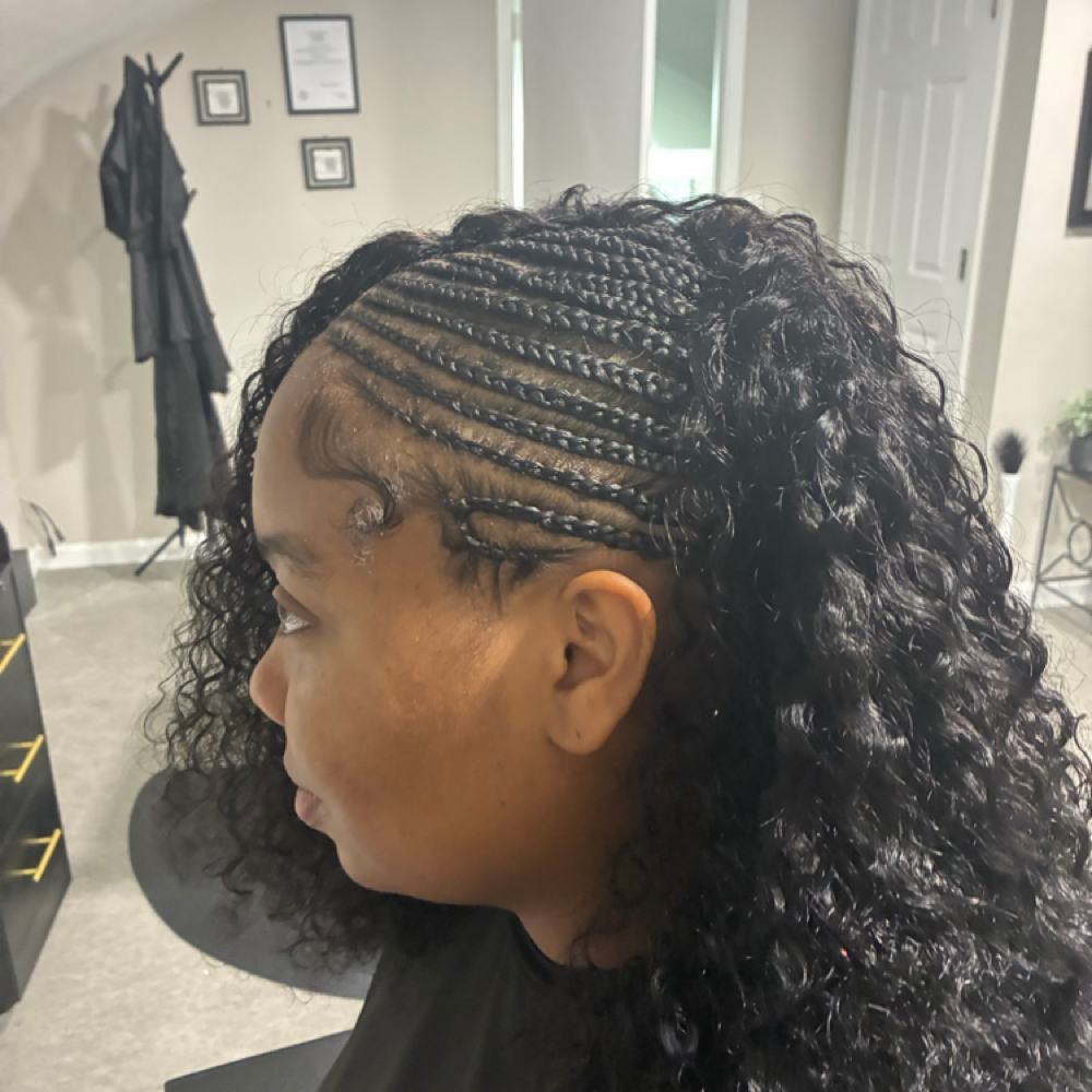Half Up Half Down at C’s Natural Hair Studio in Augusta, GA