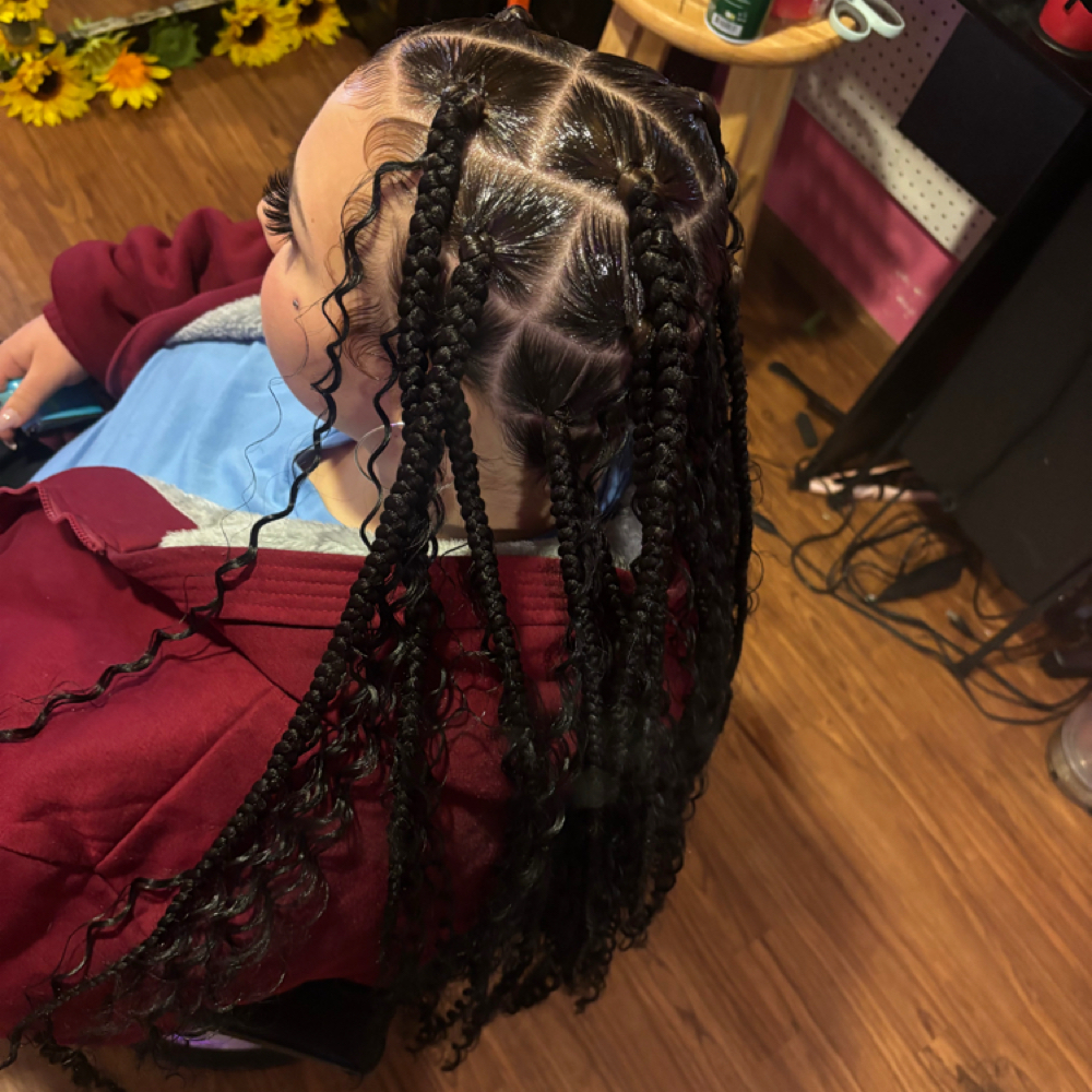Large Knotless Box Braids at ND RAW BEAUTY in Williston, ND