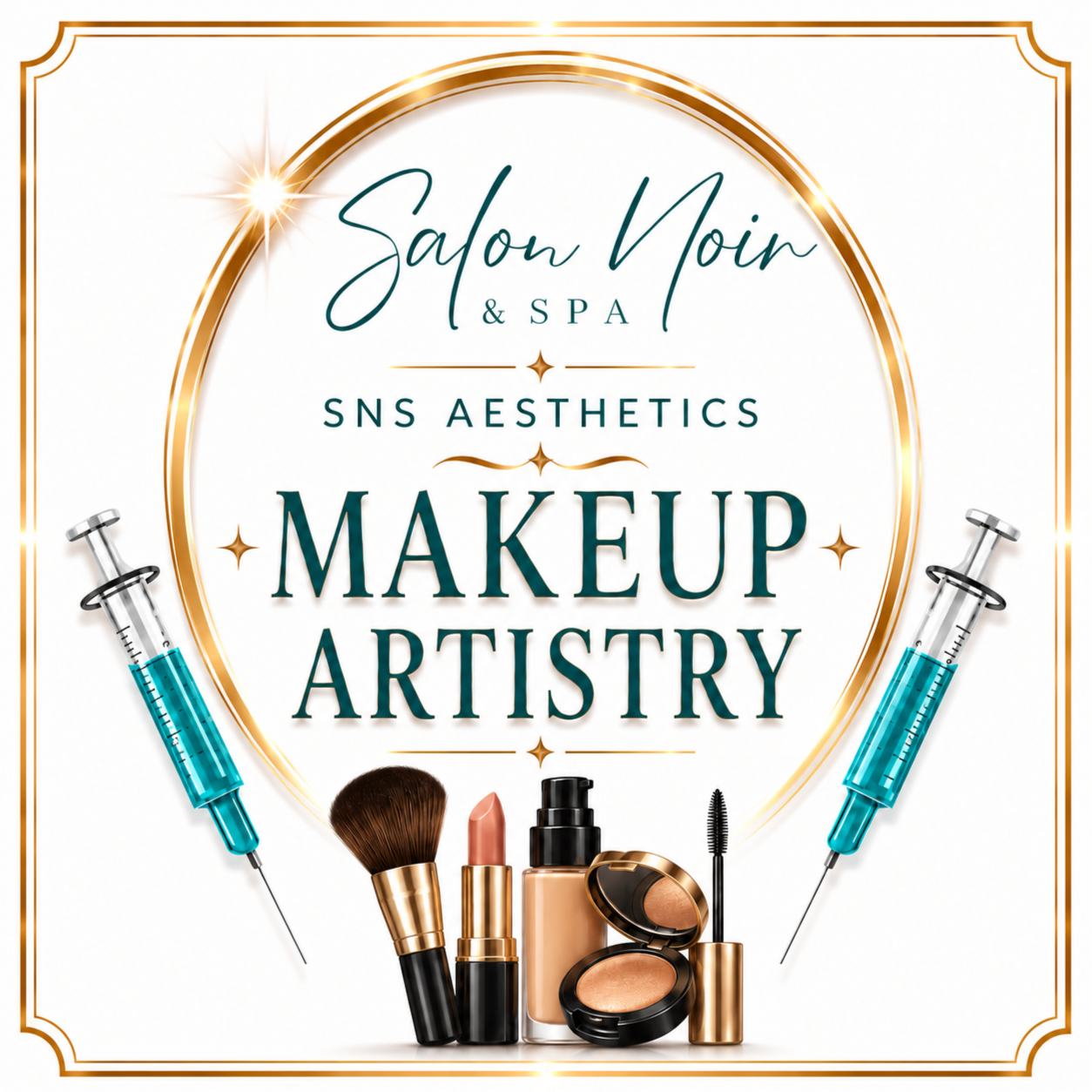 Signature Glam Makeup Application at SNS Aesthetics @ Salon Noir & Spa in Kingwood, TX