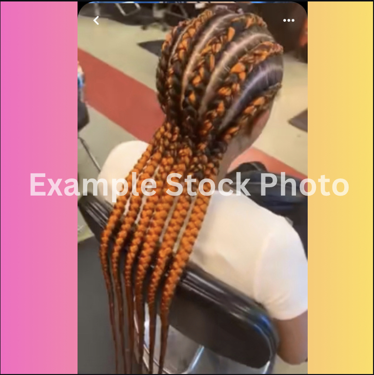 Straight Back Braids (Medium/Large)