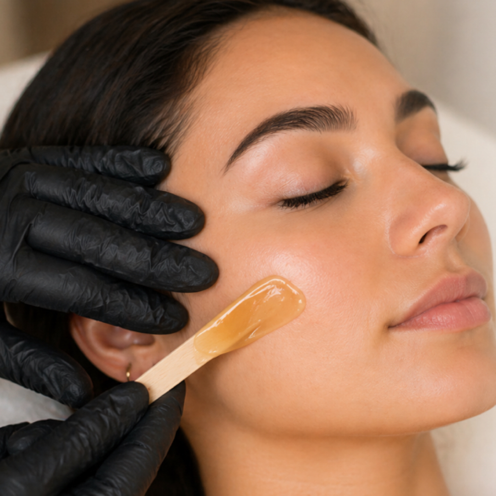 Full Face Wax at curatedbeautybycaro in San Diego, CA
