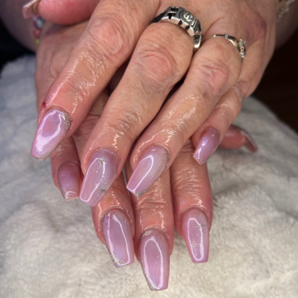 Acrylic Full Set (medium) at Heavenly Hair & Nail Spalon in Wingina, VA