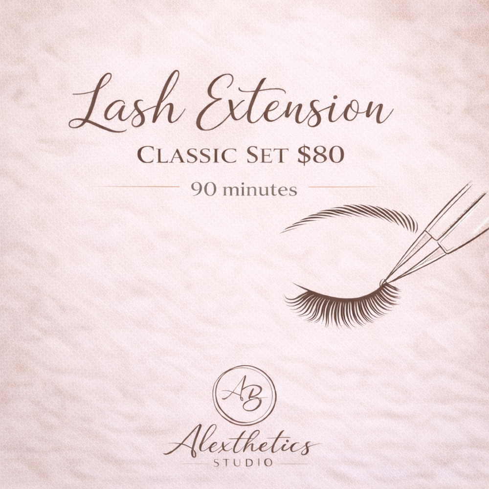 Lash Extension Classic Set at Alexthetics Beauty Studio in New York, NY