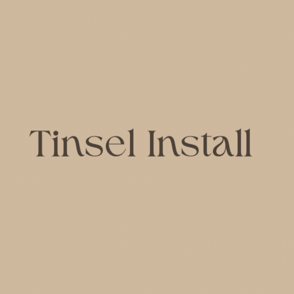 Tinsel Installation at The Bronze Beauty Collective in Covington, LA