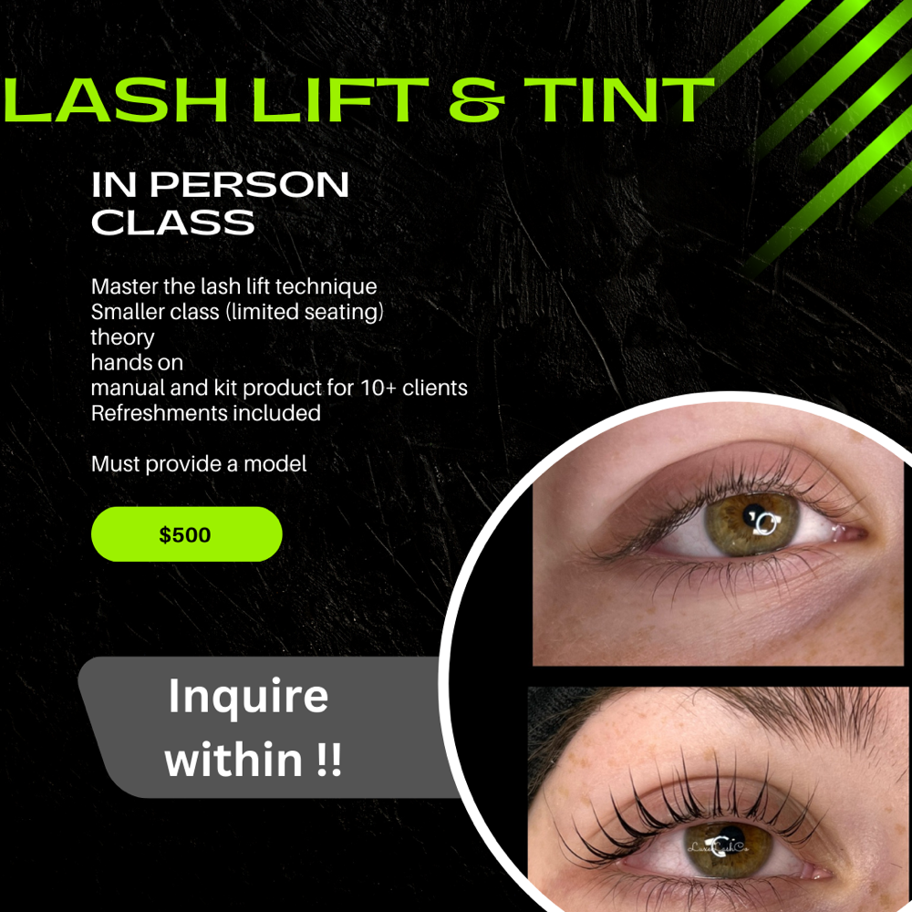 Lash Lift & tint Certification