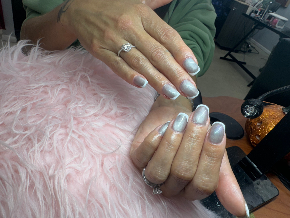 French Tip Gel Manicure