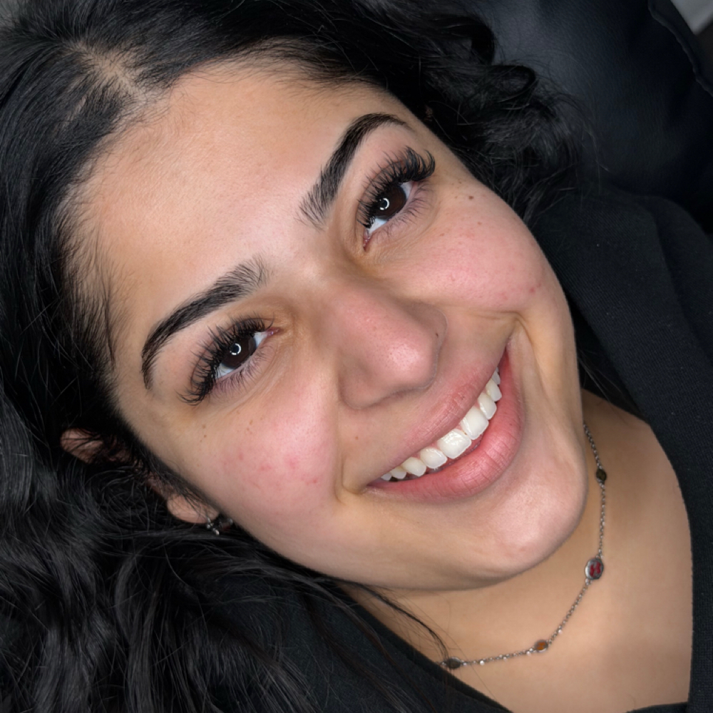 Full set of lashes at Refined hair studio in Lexington, KY