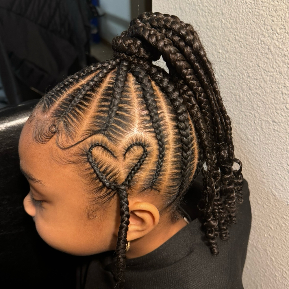 Braids W/ Added Hair (Girls)