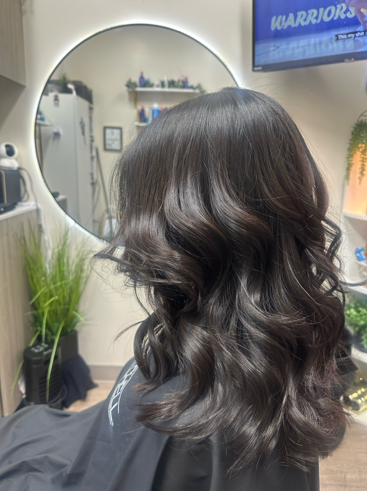 Blow Dry, Curls, Straightning